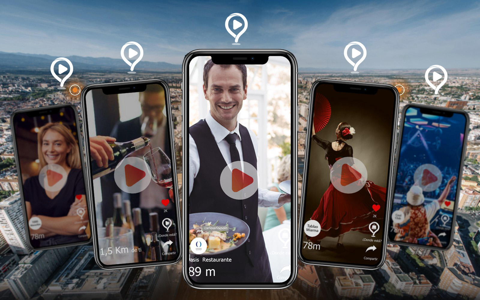 El Mapa de Madrid en vídeo: GeoClips de restaurantes, tablaos y locales anclados sobre la ciudad en la app GOVEO